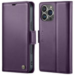 Custodia in pelle RFID CaseMe per iPhone 14 e 15
