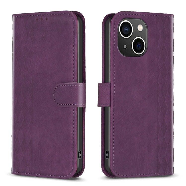 Custodia in pelle goffrata per iPhone 14, 15 Pro Max e 14 Plus