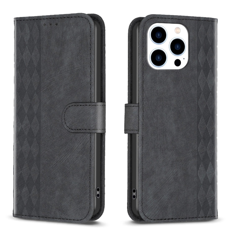 Custodia in pelle goffrata per iPhone 14, 15 Pro Max e 14 Plus