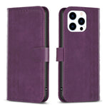 Custodia in pelle goffrata per iPhone 14, 15 Pro Max e 14 Plus