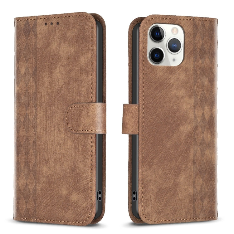 Custodia per telefono in pelle goffrata scozzese, For iPhone 11 Pro, For iPhone 15 Plus, For iPhone 11 Pro Max, For iPhone X / XS