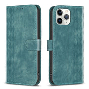 Custodia in pelle goffrata per iPhone