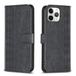 Custodia in pelle goffrata per iPhone compatibile vari modelli