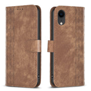 Custodia in pelle goffrata per iPhone