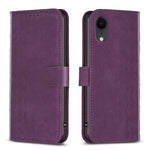 Custodia in pelle goffrata per smartphone compatibili