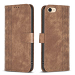 Custodia in pelle goffrata per smartphone compatibili