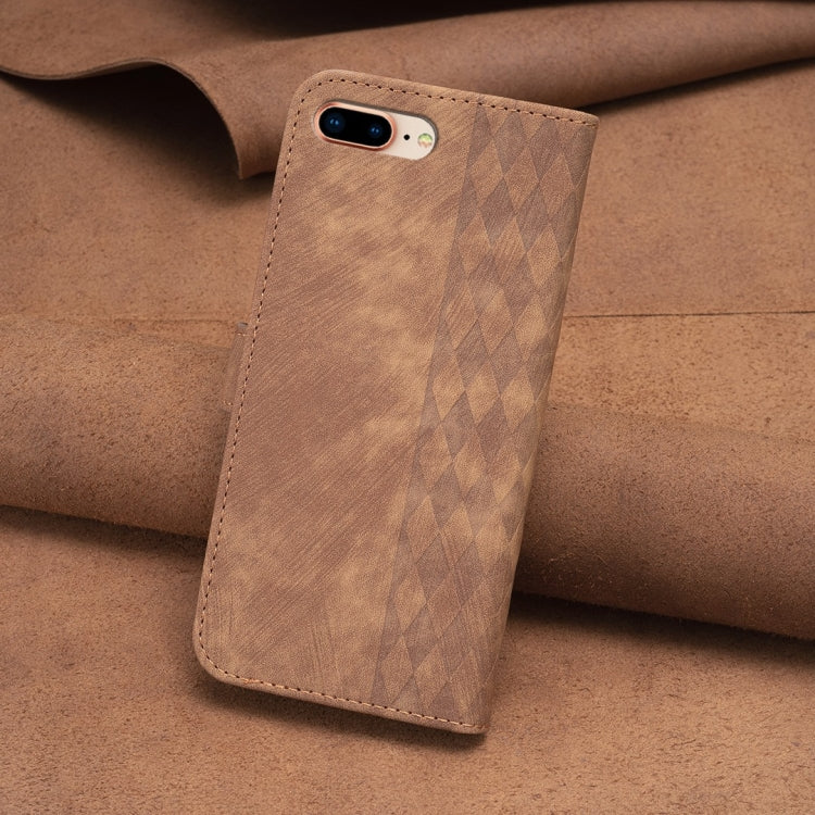 Custodia in pelle goffrata per iPhone 7 Plus e 8 Plus