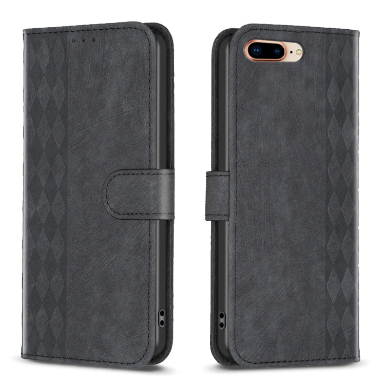 Custodia in pelle goffrata per iPhone 7 Plus e 8 Plus