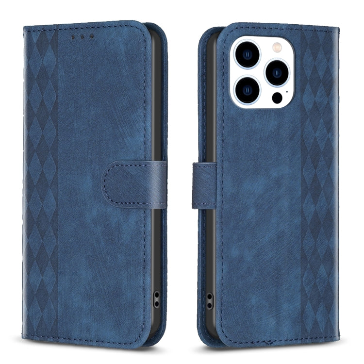Custodia in pelle goffrata per iPhone 14, 15 Pro Max e 14 Plus