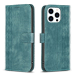 Custodia in pelle goffrata per iPhone 14, 15 Pro Max e 14 Plus