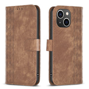 Custodia in pelle goffrata per iPhone