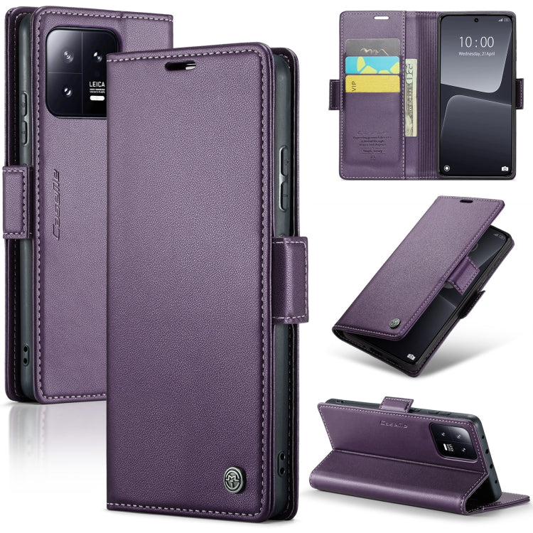 Custodia portafoglio in pelle con fibbia per Xiaomi