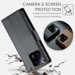 Custodia portafoglio in pelle con fibbia per Xiaomi
