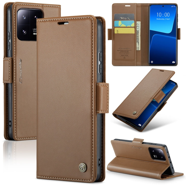 Custodia portafoglio in pelle con fibbia per Xiaomi