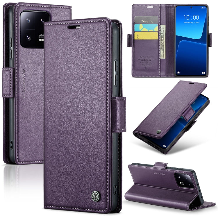 Custodia portafoglio in pelle con fibbia per Xiaomi