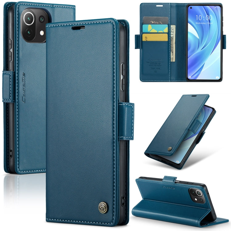 Custodia portafoglio in pelle con fibbia per Xiaomi Redmi Note 11