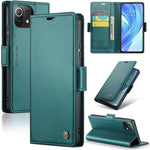 Custodia portafoglio in pelle con fibbia per Xiaomi Redmi Note 11
