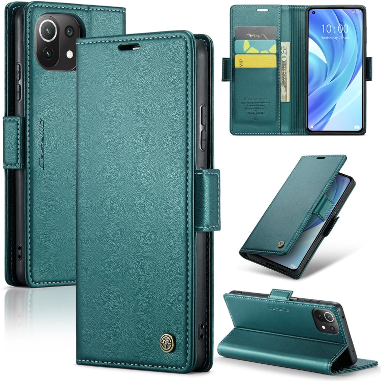 Custodia portafoglio in pelle con fibbia per Xiaomi Redmi Note 11