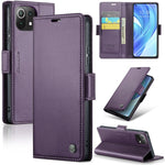 Custodia portafoglio in pelle con fibbia per Xiaomi Redmi Note 11