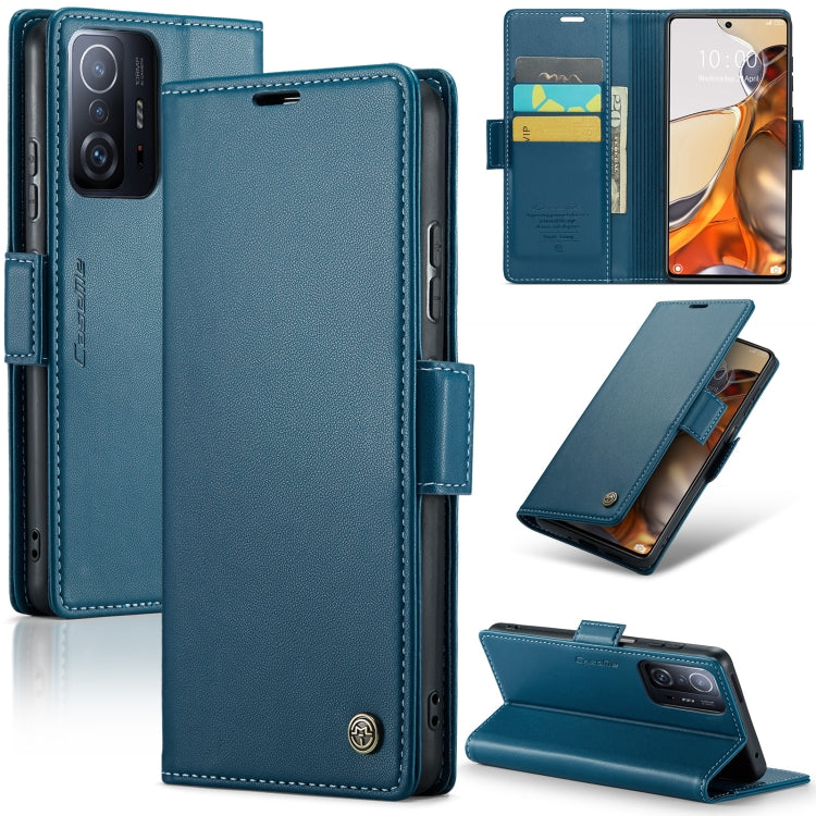 Custodia portafoglio in pelle con fibbia per Xiaomi Redmi Note 11