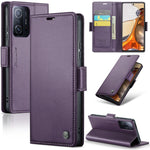 Custodia portafoglio in pelle con fibbia per Xiaomi Redmi Note 11
