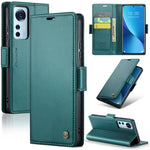 Custodia portafoglio in pelle con fibbia per Xiaomi