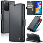 Custodia portafoglio in pelle con fibbia per Xiaomi Redmi Note 11