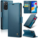 Custodia portafoglio in pelle con fibbia per Xiaomi Redmi Note 11