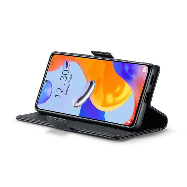 Custodia portafoglio in pelle con fibbia per Xiaomi Redmi Note 11
