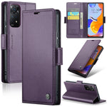 Custodia portafoglio in pelle con fibbia per Xiaomi Redmi Note 11