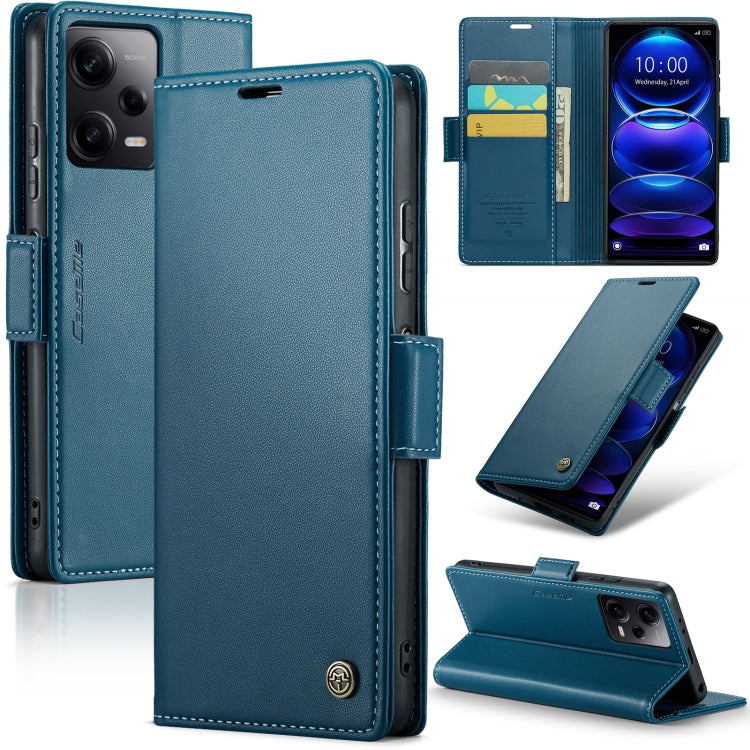 Custodia portafoglio in pelle con fibbia per Xiaomi Poco X5 Pro