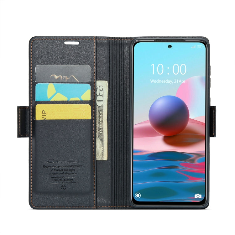 Custodia portafoglio in pelle con fibbia per Xiaomi Mi 10T e Redm
