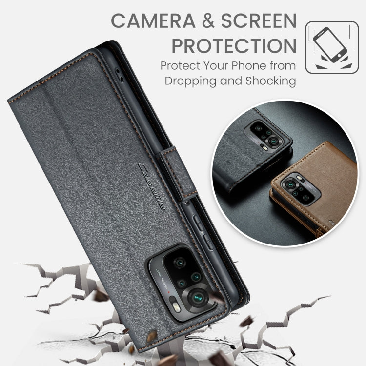 Custodia portafoglio in pelle con fibbia per Xiaomi Mi 10T e Redm