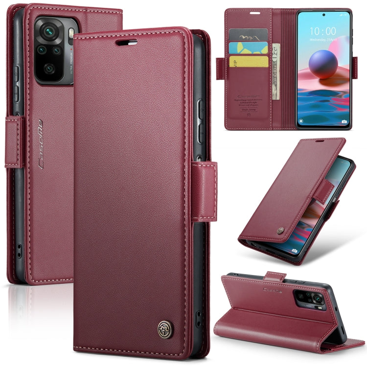 Custodia portafoglio in pelle con fibbia per Xiaomi Mi 10T e Redm
