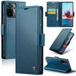 Custodia portafoglio in pelle con fibbia per Xiaomi Mi 10T e Redm