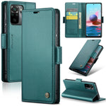 Custodia portafoglio in pelle con fibbia per Xiaomi Mi 10T e Redm