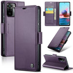 Custodia portafoglio in pelle con fibbia per Xiaomi Mi 10T e Redm