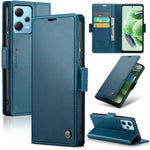 Custodia portafoglio in pelle con fibbia per Xiaomi Poco X5 Pro