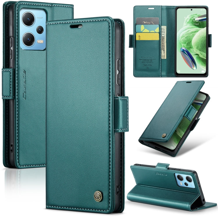 Custodia portafoglio in pelle con fibbia per Xiaomi Poco X5 Pro