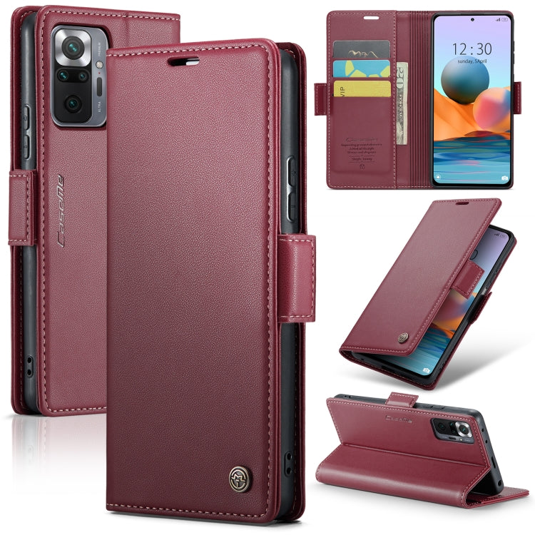 Custodia portafoglio in pelle con fibbia per Xiaomi Mi 10T e Redm