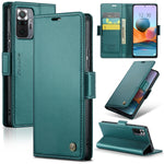 Custodia portafoglio in pelle con fibbia per Xiaomi Mi 10T e Redm