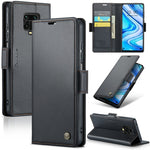 Custodia portafoglio in pelle con fibbia per Xiaomi Mi 10T e Redm