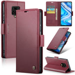 Custodia portafoglio in pelle con fibbia per Xiaomi Mi 10T e Redm