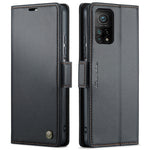 Custodia portafoglio in pelle con fibbia per Xiaomi Mi 10T e Redm