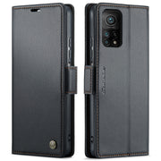 Custodia per telefono in pelle antifurto RFID CaseMe 023 con fibbia a farfalla, For Xiaomi Mi 10T 5G／10T Pro 5G, For Xiaomi Redmi Note 9S/Note 9 Pro/Note 9 Pro Max