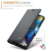 Custodia per telefono in pelle antifurto RFID CaseMe 023 con fibbia a farfalla, For Xiaomi Mi 10T 5G／10T Pro 5G, For Xiaomi Redmi Note 9S/Note 9 Pro/Note 9 Pro Max