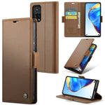 Custodia portafoglio in pelle con fibbia per Xiaomi Mi 10T e Redm