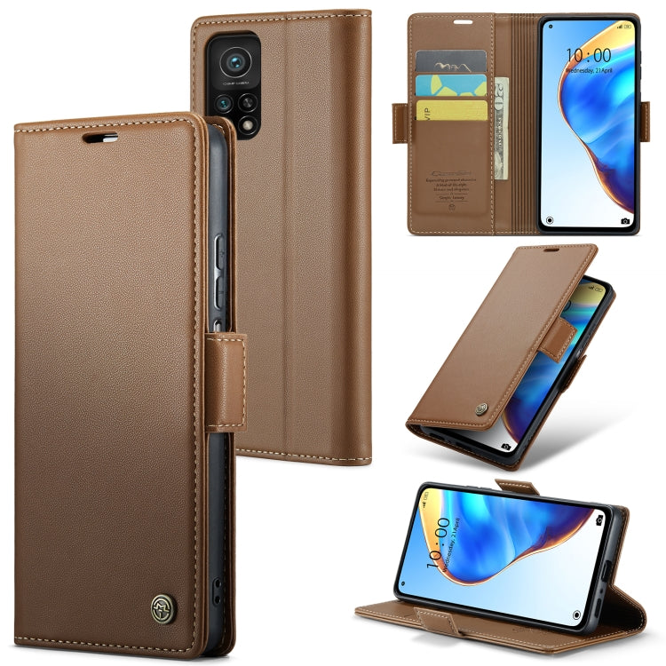 Custodia portafoglio in pelle con fibbia per Xiaomi Mi 10T e Redm