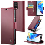 Custodia portafoglio in pelle con fibbia per Xiaomi Mi 10T e Redm