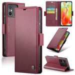 Custodia portafoglio in pelle con fibbia per Xiaomi Poco X5 Pro